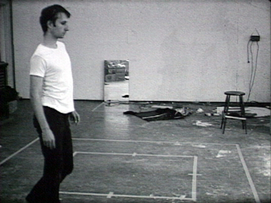 Bruce Nauman, Walking in an Exaggerated Manner around the Perimeter of a Square, 1967–68. © 2014 Bruce Nauman / Artists Rights Society (ARS), New York