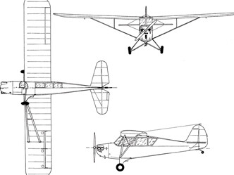 Aeronca Model TC-65. Courtesy of Pearl Harbor Aviation Museum