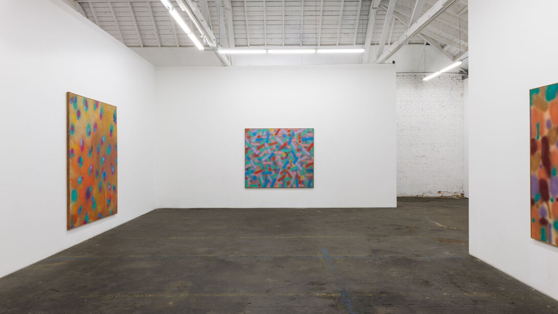 Michael Todd, Spray Paintings 1969 - 1971, installation view. Courtesy of Royale Projects, LA