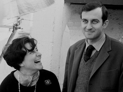 Juan Goytisolo y su pareja Monique Lange, en 1964