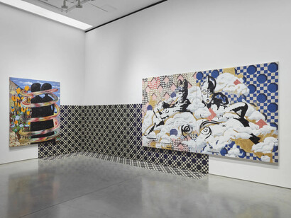 Sanford Biggers, The gift of tongues, exhibition view. Courtesy of Boesky Gallery