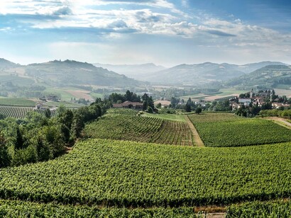 Alta Langa, paesaggio intorno a Bubbio