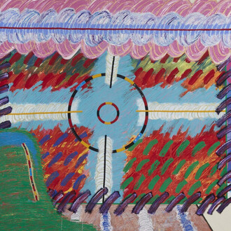 George Longfish, Take two aspirins and call me in the morning, you are on target (detail), 1984. Courtesy of Frist Art Museum