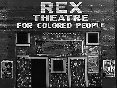 Rex Theatre for Colored People, Leland, Mississippi - June 1937, USA
