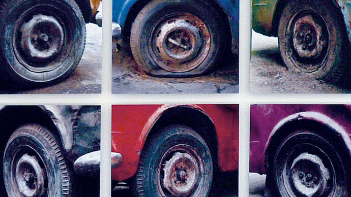 Fiat Nasr (2006) series of 6 C-prints on aluminum 60 x 60 x 60 cm each one. Courtesy: the artist and GALLERIA CONTINUA, San Gimignano / Beijing / Les Moulins