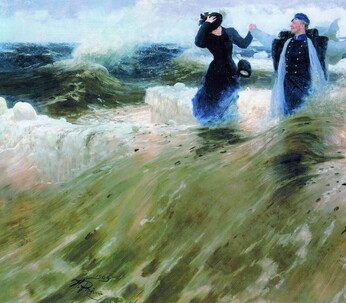 Ilya Repin. Portrait A S Bocharova, tante de l'artiste.