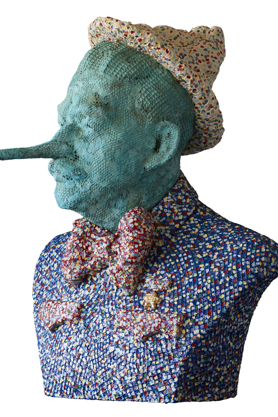 Sam Havadtoy, Stalin with nose of Pinocchio, Trilogy, 2016. Photographer Gyorgy Darabos