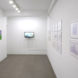 Tom Burtonwood, Difference and repetition, exhibition view. Courtesy of Bert Green Fine Art