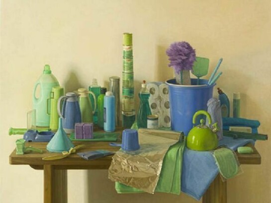 Claudio Bravo, Marjana azul / Blue Marjana, 2008, Oil on canvas, 51 x 63 3/4 inches