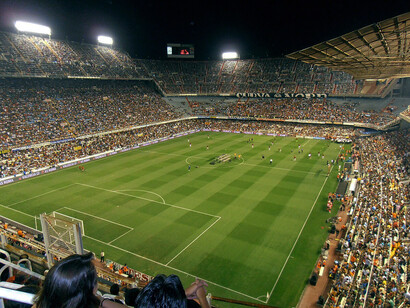 Mestalla is nearly full after the presentation for the 2011-12 season, just before the match against Roma in the 2011 Trofeu Taronja,  Valencia, 12th August 2011, Spain