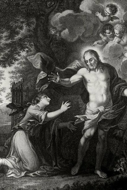 Gravura 5646 da Bíblia Bowyer: Jesus e Maria Madalena