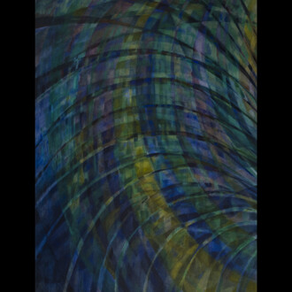 Alexia Vogel, Fronds II, oil and oil pastel on canvas, 124x179 cm. Courtesy of the Barnard Gallery