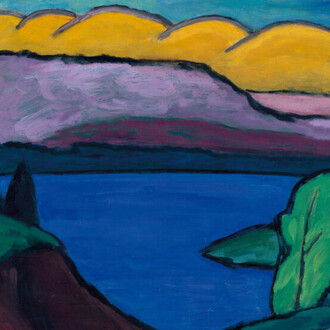 Gabriele Muenter, Der blaue see, 1954. Mit freundlicher genehmigung des Lentos Kunstmuseum