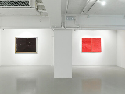 Alighiero e Boetti: Ononimo, exhibition view. Courtesy of Ben Brown Fine Arts