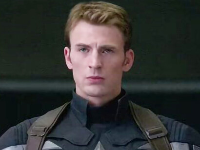 Chris Evans as Captain America in Marvel movies