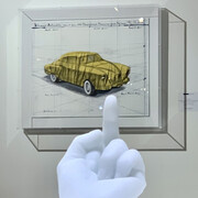 Wrapped and unwrapped. Courtesy of Oliver Cole Gallery