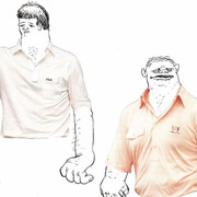 Okay Mountain, 7x7 Collaborative Drawing (#35), 2011. Courtesy of Mark Moore Fine Art