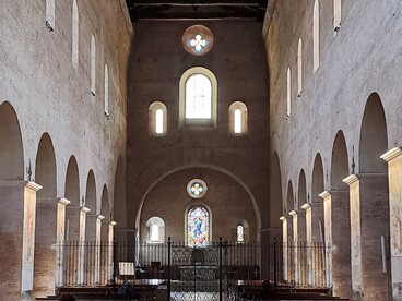 Chiesa dei Santi Vincenzo e Anastasio, interno, zona riservata alla clausura, ph. Angelica Maria Luciani 