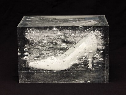 Miyanaga Aiko
waiting for awakening -high-heeled shoes-
2018 naphthalene, resin 20 x 30 x 19.5 cm
© miyanaga aiko, courtesy of mizuma art Gallery
