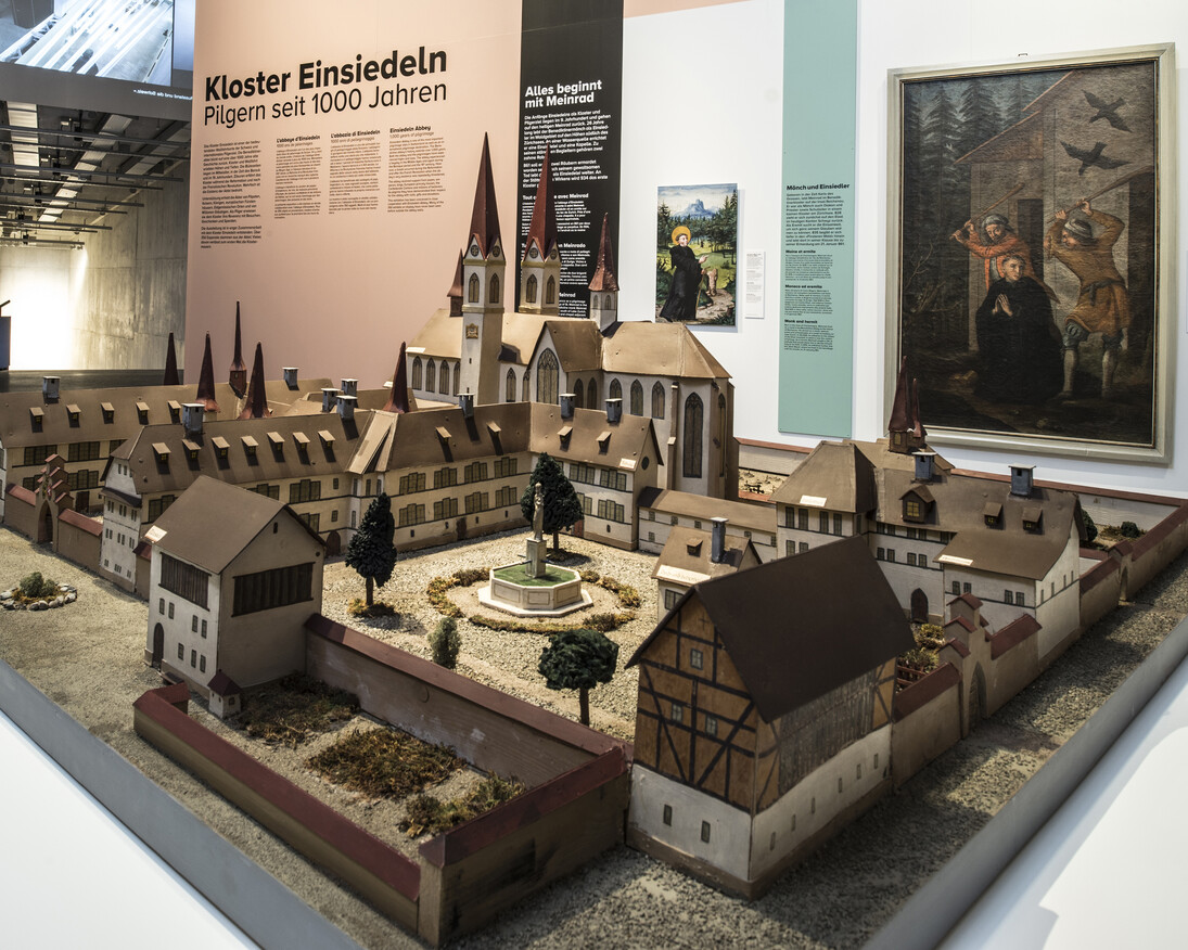 Glimpse at the exhibition “Einsiedeln Abbey. Pilgrims for 1000 years”. Photo: Swiss National Museum
