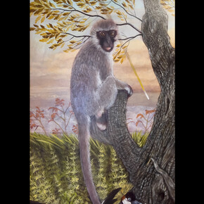 Faiza Butt, Phantasmagoric 2 (detail), 2022-2023, oil on board. Courtesy of the artist and Aicon Gallery