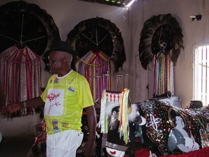 Bumba-Meu-Boi de Pindaré. Foto tirada durante a gravação do programa Danças Brasileiras da TV Futura