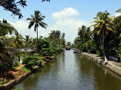 River leading to backwaters
