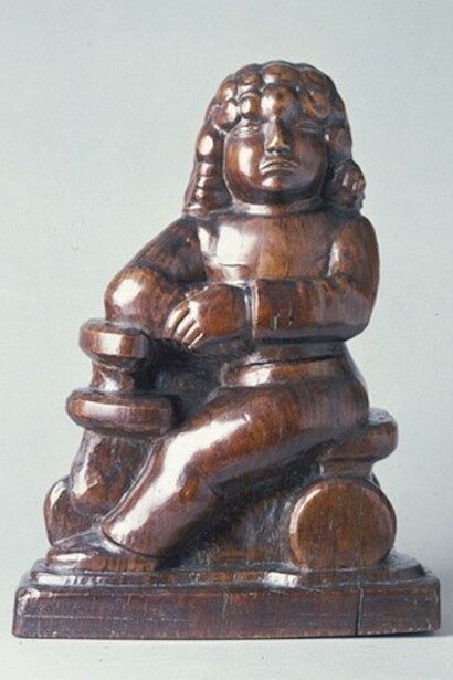 Kiddie Kar, William Zorach, c. 1923, rosewood, 18 1/4 x 13 7/8 x 8 inches, American, born Lithuania, 1889–1966. Purchase with funds provided by the Friends of Art Acquisition Fund and the Christian A. Johnson Memorial Fund.