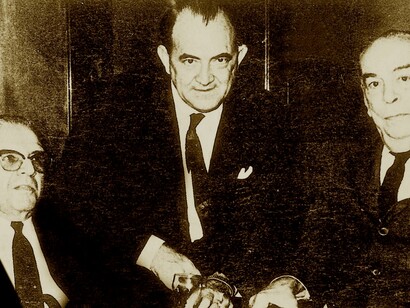 Mariano Picón Salas, Miguel Otero Silva y Rómulo Gallegos