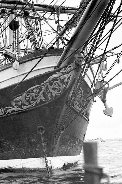 Il veliero Joseph Conrad fu originariamente varato come George Stage a Copenaghen nel 1882 come nave scuola per giovani marinai. Nel 1934 la George Stage stava per essere demolita quando lo scrittore e marinaio australiano Andrew Villiers acquistò la nave, ribattezzandola con il nome del suo autore preferito. Villiers fece fare alla Joseph Conrad il giro del mondo con un equipaggio composto per lo più da giovani marinai e alla fine del 1935 fece visita alle coste australiane. L'imbarcazione fa ora parte della collezione del museo Mystic Seaport nel Connecticut