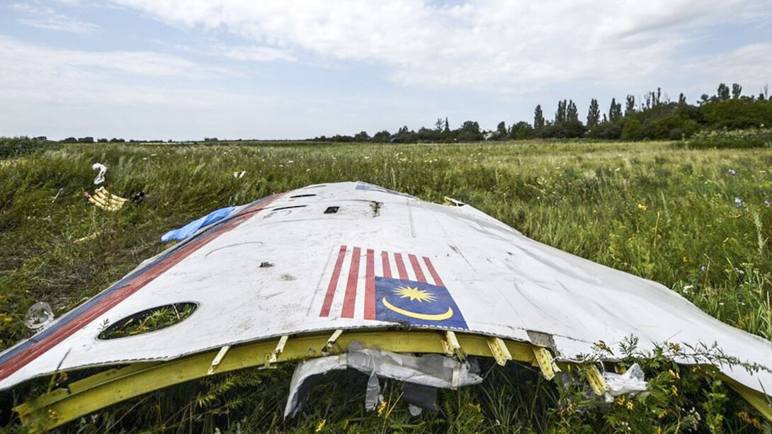 I resti dell'aereo malese