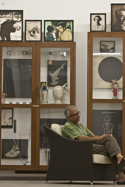 Atul Dodiya. From the series To Let the World In, 2012.