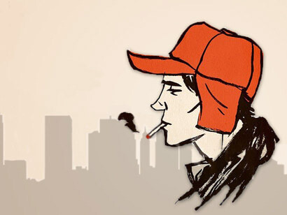 Diseño de portada para «El guardián entre el centeno» en el que destaca la imagen de su protagonista, Holden Caulfield