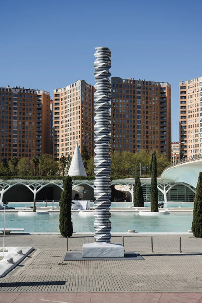 Park Eun Sun, Genoma y Estructura escultórica, vista della mostra. Cortesia della Ciutat de les Arts i les Ciències