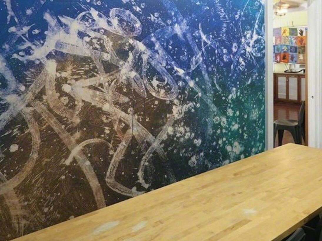 José Parlá, Exhibition view.Courtesy of RxArt