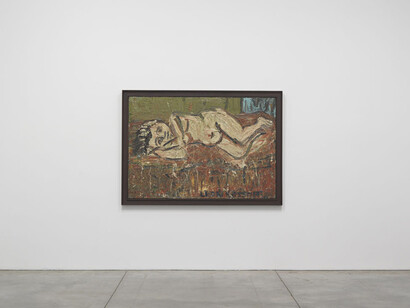 Leon Kossoff, exhibition view. Courtesy of Luhring Augustine and the Leon Kossoff Estate