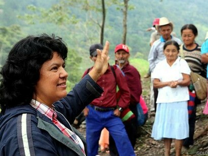 La activista ecológica Berta Cáceres