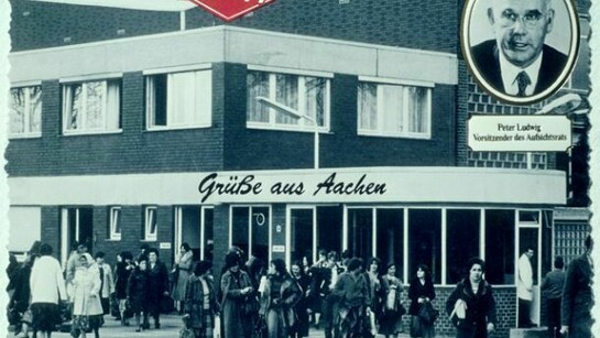 Grüße aus Aachen, 1982. Fotografía digital 70 cm © Hans Haacke