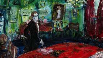 Jack B. Yeats, About to Write a Letter, 1935. Öl auf Leinwand, 91 x 61 cm. National Gallery of Ireland, Dublin
