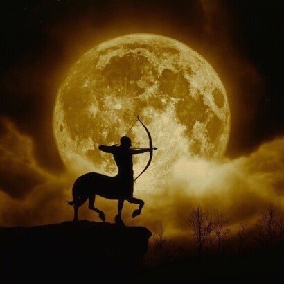 Sagittario e Luna