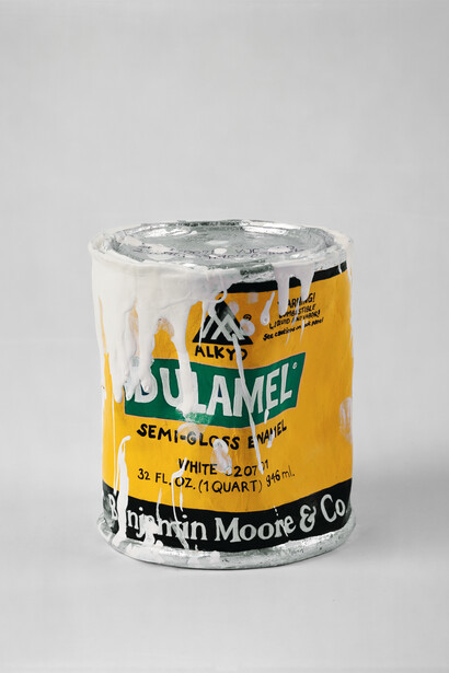 Robert Gober (American, born 1954), Untitled. 2005 – 2006, Aluminum-leaf, oil and enamel paint on cast lead crystal. 4 3/4″ high × 4 1/4″ diameter (12.1 × 10.8 cm), Collection the artist. Image Credit: Bill Orcutt, courtesy the artist and Matthew Marks Gallery. © 2014 Robert Gober