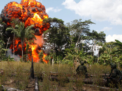 Colombia FARC drug production