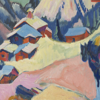 Ernst Ludwig Kirchner, Stafelalp im Schnee, 1917. Mit freundlicher genehmigung des Kirchner Museum Davos