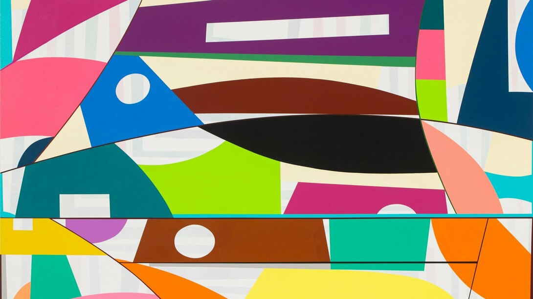 Gary Petersen, Standing Near Me (detail), 2021 acrylic and oil on canvas 60h x 48w in 152.40h x 121.92w cm. Courtesy of the artist, Garvey | Simon and McKenzie Fine Art