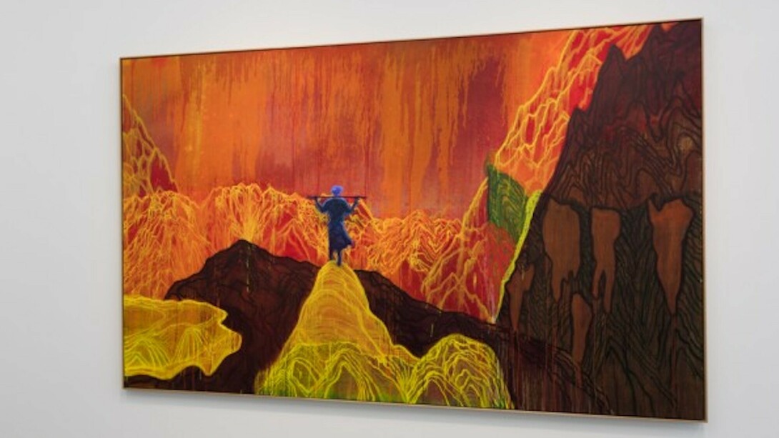 Daniel Richter, Exhibition view. Courtesy of 21er Haus