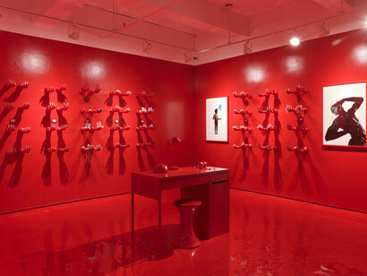 Exhibition view, Acrylics: Hidden Sculptural Art, curated by IceCold, 2024, A.I.R. Gallery, Brooklyn, NY. Image courtesy of A.I.R. Gallery and the artist. Photography credit: Matthew Sherman