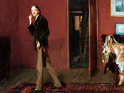 John Singer Sargent, Robert Louis Stevenson and His Wife, 1905, óleo sobre tela, 52.1 x 62.2 cm. Coleção privada