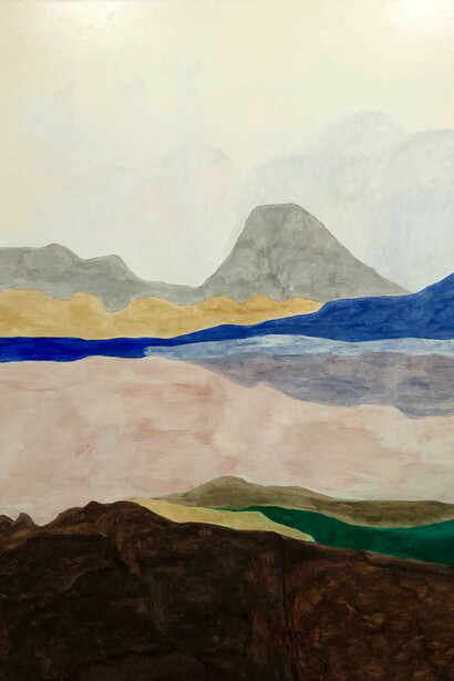 Jan Sebastian Koch, Marin (2019) Eggtempera on Linen, 190 x 170 cm, (framed)