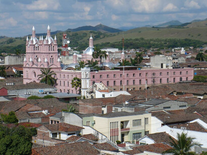 Guadalajara de Buga, Colombia. Vista de la ciudad