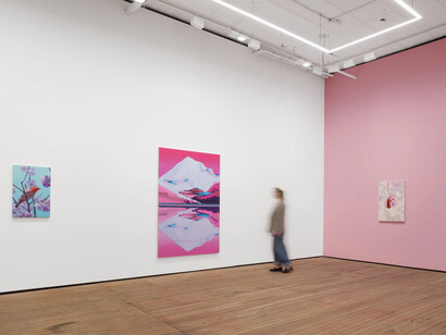 Alex Dordoy, The flowers and the hours, exhibition view. Courtesy of GRIMM